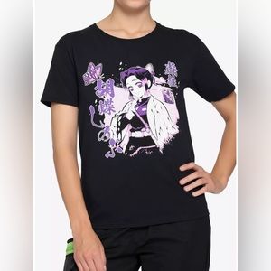 EUC Shinobu Boyfriend Fit Women’s T-shirt Demon Slayer medium Hot Topic Anime